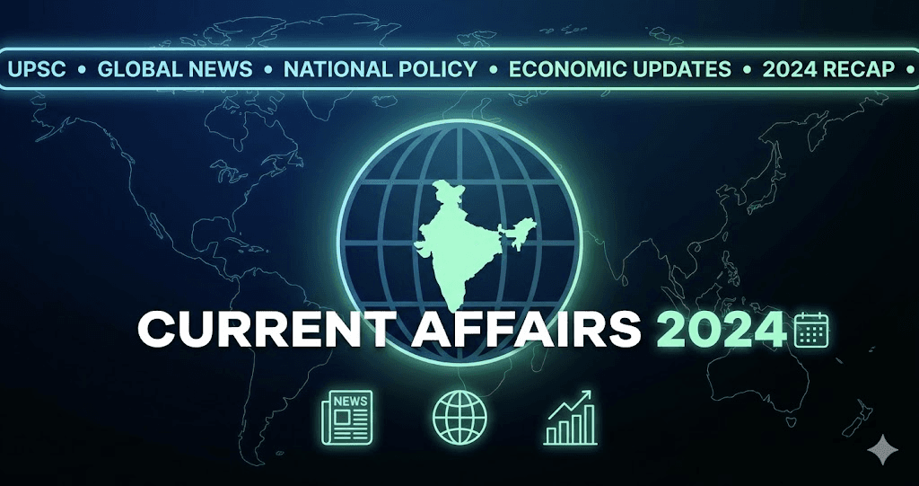 Current Affairs Yearly Compilation 2024 — UPSC Focused